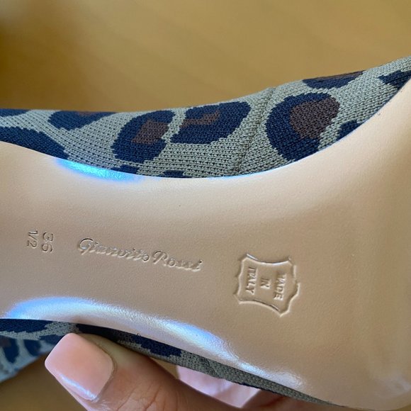 Gianvito Rossi Sauvage Leopard Knit Sock Boot - Picture 2 of 8